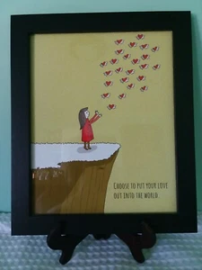 Hearts Framed Art Signed / Tami Boyce Children Author/ Humor And Hearts - Picture 1 of 4