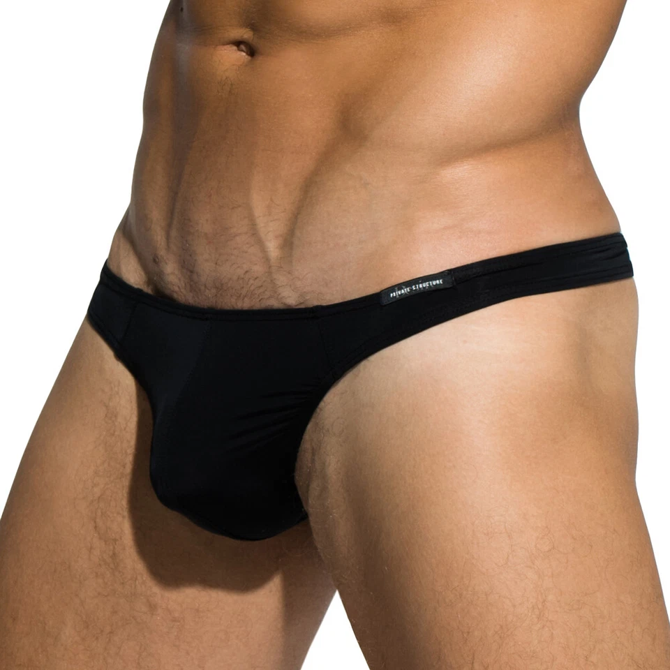 Private Structure Thong Desire Glaze Black 3545 63B - Image 1 of 3