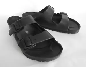 Birkenstock Herren Gr. 12 Arizona Eva Gummi Pantolette Sandale Schwarz - Bild 1 von 11