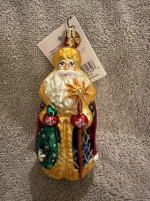 Christopher Radko 圣彼得堡娇小圣诞老人圣诞装饰品宝石 — 第 1/4 张图片