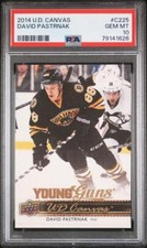 2014-15 UPPER DECK CANVAS C225 DAVID PASTRNAK YOUNG GUNS PSA 10 GEM MT