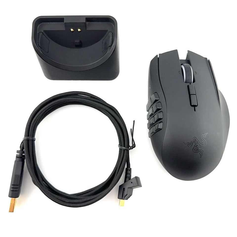 Razer Naga Epic Chroma MMO Wired/Wireless Gaming Mouse (Model: RC30-012301) - Image 1 of 4