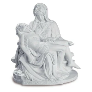 Christliche Pieta 14cm weiß nach Michelangelo - Picture 1 of 1