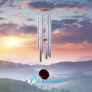 Wind Chimes 27.5" Large Tone Resonant Bell 6 Tubes Chapel Church Garden Decor - Picture 1 of 12