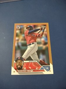 Narciso Crook 2023 Topps Update Rookie Gold 855/2023 Boston Red Sox RC #US186