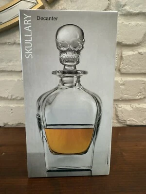 Godinger Skullery Decanter Glass 24 oz/709 ml Dishwasher Safe New - Image 1 of 3