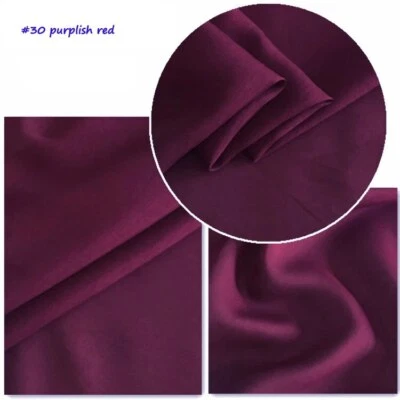 Solid Color Silk / Cotton 55'' By Yards Natural Silk Cotton Fabric Scarf Lining  - Image 1 of 4