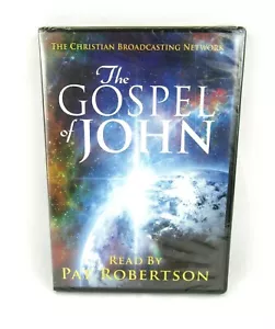 The Gospel of John Read by Pat Robertson Audio (DVD, 2016,CBN) New Sealed - Picture 1 of 3
