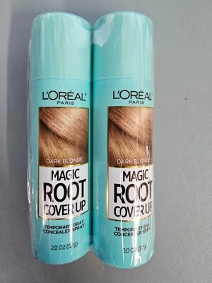 PACK 2 Corrector Temporal Gris Cubierta Raíz L'Oreal Spray, Rubio Oscuro Foto 1 de 2