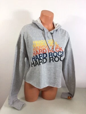 Sudadera con Capucha Hard Rock Café Pullover Corto Tampa Fla Mujer Mediana Nueva Foto 1 de 4