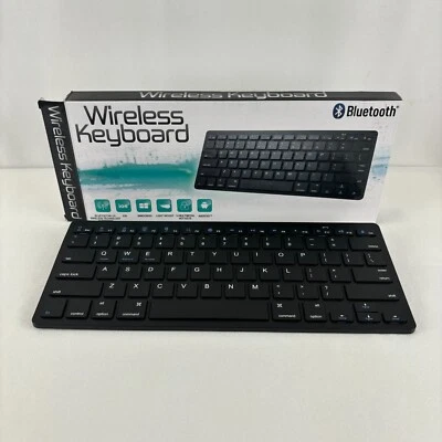 Wireless Bluetooth Keyboard 3.0 iPads, iPhones, Android, Laptop -Black, New - Image 1 of 4