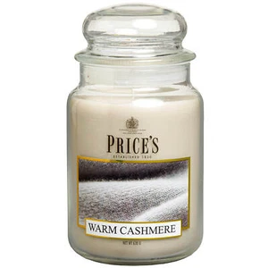 Price's Candles Large Glass Jar Warm Cashmere 150 Hours Burn Time Prices Candles - Picture 1 of 2