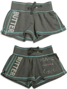 Authentic Butter Super Soft Screen Print and Embellished Logo'd Sweat Shorts - Picture 1 of 5