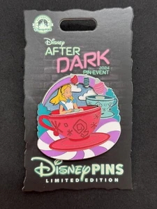 2024Disney After Dark Daytime Fun Nighttime Thrills Alice & Mad Hatter Pin LE500 - Picture 1 of 2