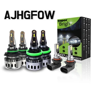 For Dodge Ram & RAM 3500 6.7L Cab Pickup 2009-2012 LED Headlight Fog Light Bulbs - Picture 1 of 14