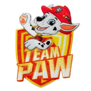 Aufbügelmotiv ♥ Patch ♥ Team PAW Patrol  MARSHALL♥ Aufbügler ♥ Applikation NEU - Picture 1 of 2