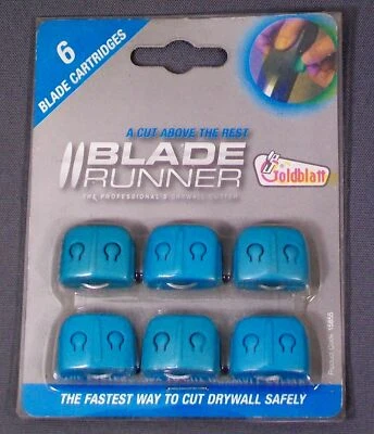 GOLDBLATT BLADE RUNNER 6PC REPLACEMENT BLADES DRYWALL CUTTER WALLBOARD 15855 - Image 1 of 4