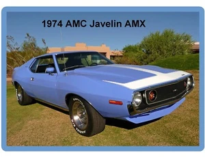 1974 AMC Javelin AMX Auto Kühlschrank / Werkzeugkoffer Magnet - Bild 1 von 1