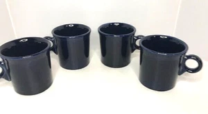 4 Kobaltblau Fiesta Ware HLC Tom und Jerry Kaffeetassen Homer Laughlin - Bild 1 von 10