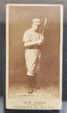 Vintage 1888 Jack Clements Old Judge N172 Tobacco Baseball Card Graded SGC 2.5