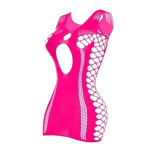 Women's Fishnet Bodysuit Dress Sexy Lingerie Underwear See Through Crotchles USA - Picture 1 of 18