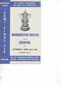Semifinale Manchester United v Everton 1965/66 FA Cup @ Bolton Wanderers - Foto 1 di 2