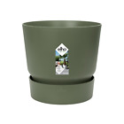Greenville Round 18 - Pot de fleurs - Vert feuille - Extérieur ! - Ø 18,30 x H 17,40 cm