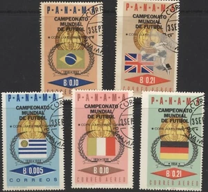 Panama 1966 World Cup Football set of 5, used - Picture 1 of 1