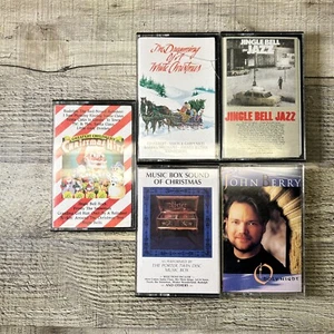 Christmas Cassette Tape Lot - Various Artists Kids Jazz John Berry Music Box - Picture 1 of 8
