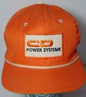 Vintage 1980s C&D POWER SYSTEMS BATTERY CHARGERS SNAPBACK TRUCKER HAT CAP USA