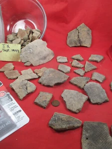Native American Indian Pottery Sherds NEW JERESY Artifacts Project Piece & GLUE - Picture 1 of 19