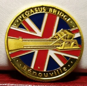 MEDAL token31mm USA D DAY 1944 june 6th Normandy Pegasus Bridge Great Britain UK - Picture 1 of 2