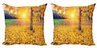 Autumn Pillow Covers Pack of 2 Evening Natural Park