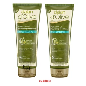 2 x 200ml Dalan d’Olive | Pure Olive Oil Nourishing Conditioner | VOLUMIZING | - Picture 1 of 7