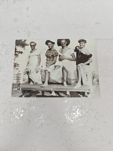 Vintage 1950 Funny Guy Dress Like Girl Photo - Picture 1 of 3