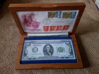 AMAZINGLY UNIQUE 1928 SERIES A $100 ONE HUNDRED DOLLAR BANKNOTE, GEMU, GIFT SET - Image 1 of 4