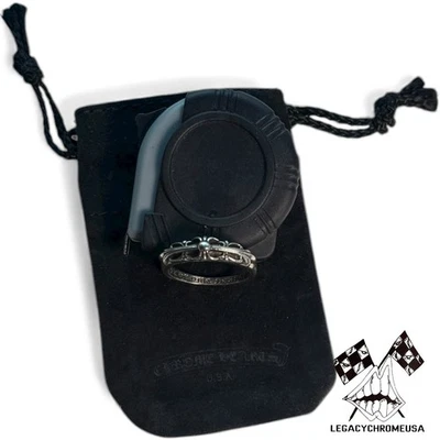 CHROME HEARTS 925 STERLING SILVER BABY FLORAL RING SIZE 8 - Image 1 of 4