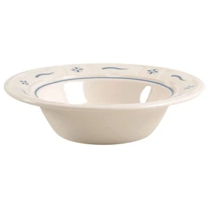 Longaberger Woven Traditions Classic Obst Dessertschale mit blauem Rand 6469074 - Bild 1 von 1