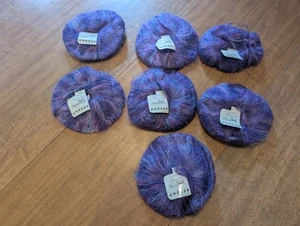 Jaeger Super Kid 7 x 25g Mohair Yarn 72% Mohair/28% Polyamide Purple - Picture 1 of 4