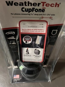 WeatherTech CupFone Support Téléphone Coupe Réglable - Noir (8ACF2CS) - Photo 1 sur 2