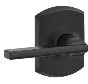 Schlage F170LAT622GRW drehfester einseitiger Attrappe Türhebel - matt schwarz - Bild 1 von 6