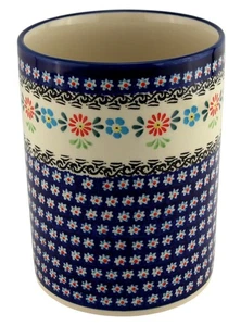 Soporte para utensilios de cocina de cerámica polaca de Zaklady Boleslawiec, 7" de alto  - Imagen 1 de 4