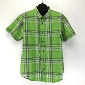 Columbia Regular Fit Button Down Shirt Men's XXL Green Plaid 100% Cotton Casual - Picture 1 of 9