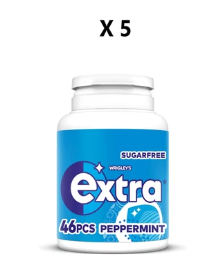WRIGLEY’S  Extra Peppermint Tub 5 x 46 Pieces Chewing Gum Sugar Free - Image 1 of 4