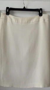 Armani Collezioji Pencil Cream Skirt, Size 8 - Picture 1 of 10