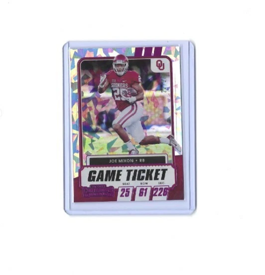 2021 Panini Contenders Draft Picks-Game Ticket Cracked ICE #62 Joe Mixon/ #d/23 - Image 1 of 2