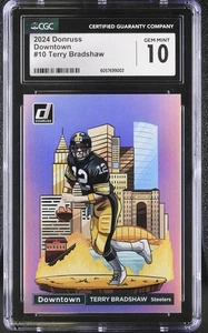 Terry Bradshaw, 2024 Donruss Optic Downtown! SSP #10 - Picture 1 of 2