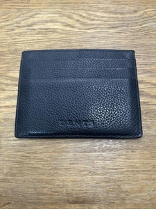 DENTS Herren Schwarz Kiesel Narbung Kartenetui Leder Schwarz RFiD - Bild 1 von 12