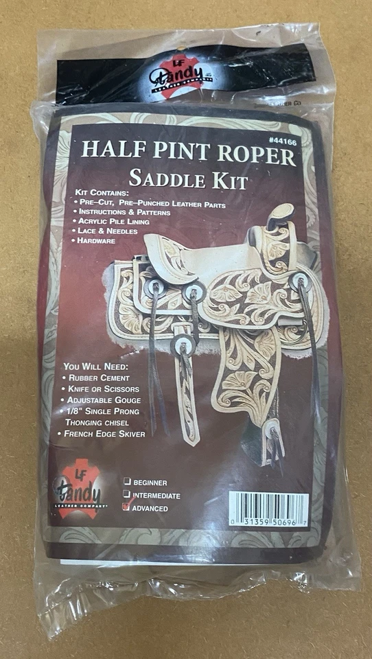 Tandy Leather Half Pint Miniature Western Saddle Advanced Kit #44166 NOS/SEALED - Image 1 of 1