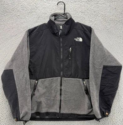 Chaqueta para mujer The North Face Denali gris medio negra polar softshell cremallera completa Foto 1 de 4